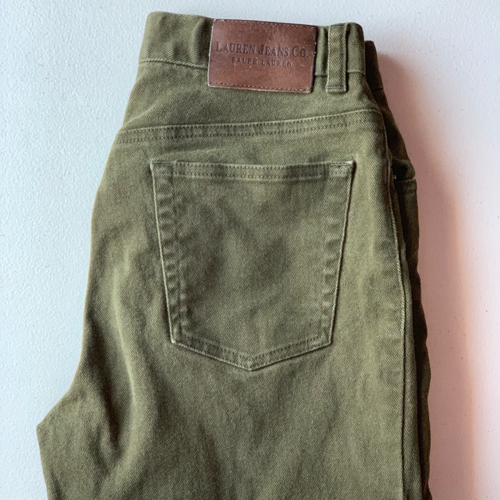 Olive green Lauren jeans by Ralph Lauren